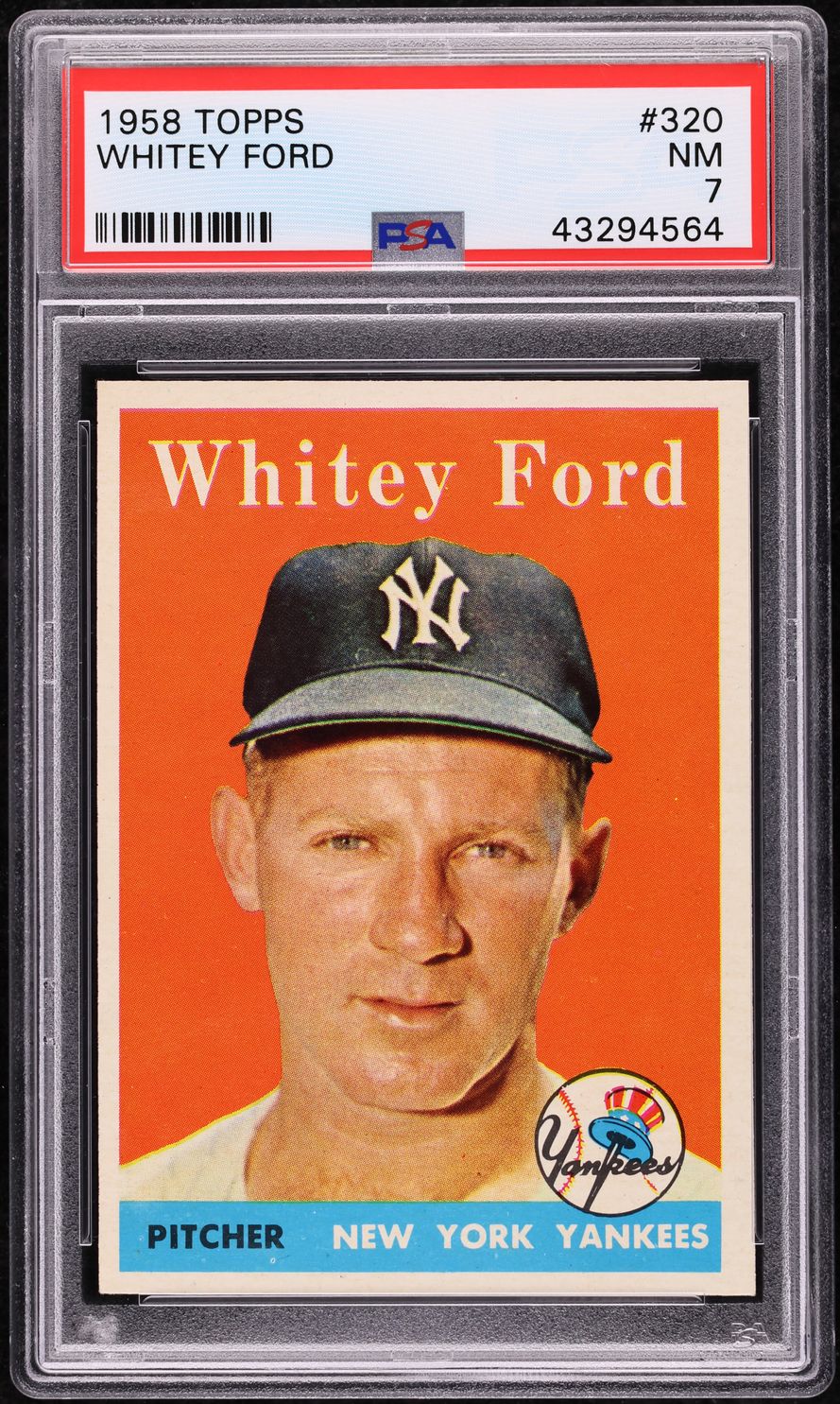 1958 Topps Whitey Ford #320 PSA 7 NRMT