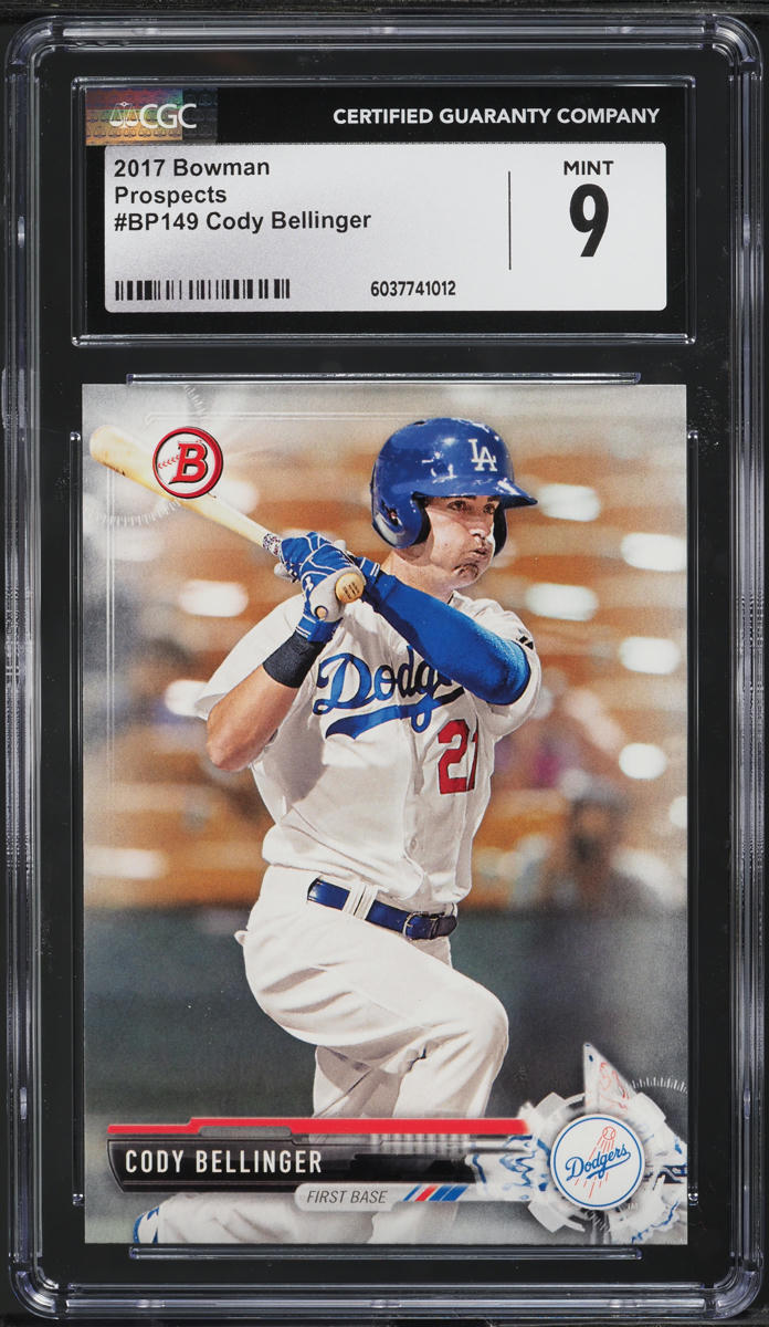 2017 Bowman Prospects Cody Bellinger ROOKIE #BP149 CGC 9 MINT