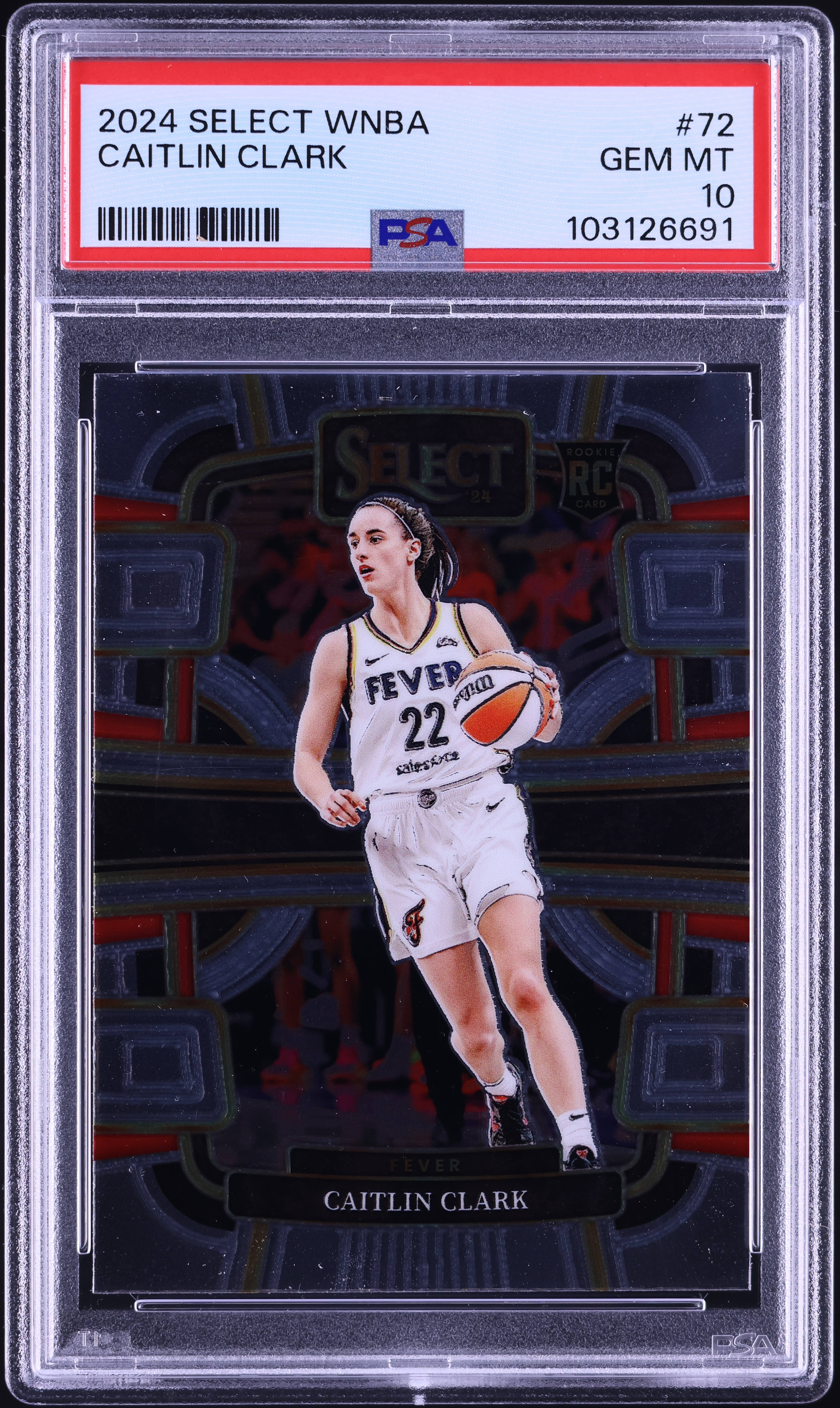2024 Select Concourse WNBA Caitlin Clark ROOKIE #72 PSA 10 GEM