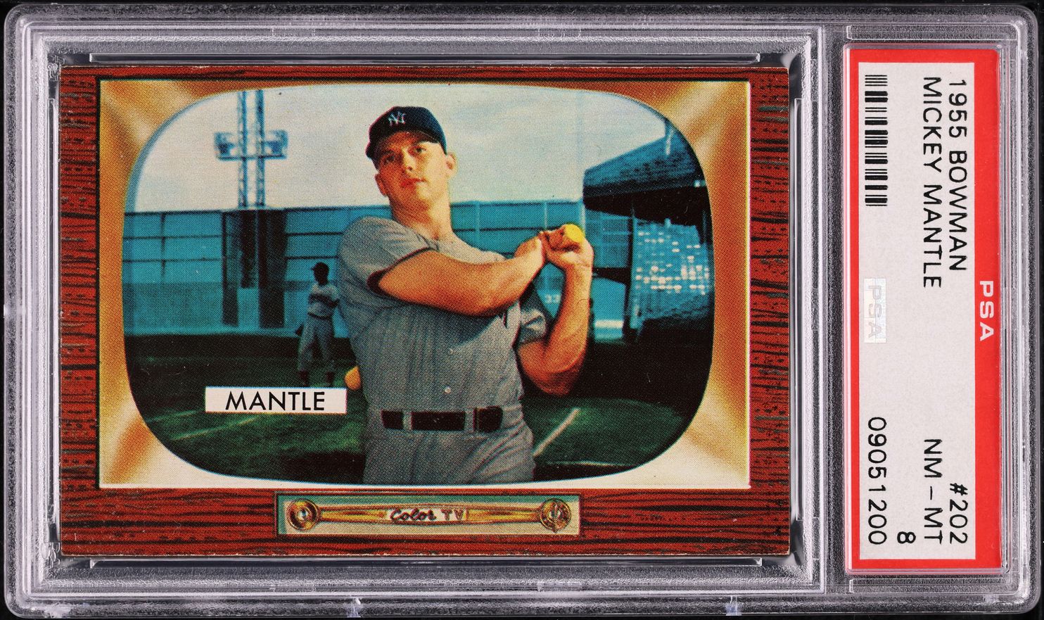 1955 Bowman Mickey Mantle #202 PSA 8 NM-MT