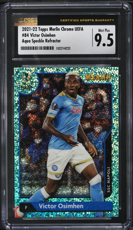 2020 Topps Merlin Chrome UEFA Atomic Refractor Victor Osimhen