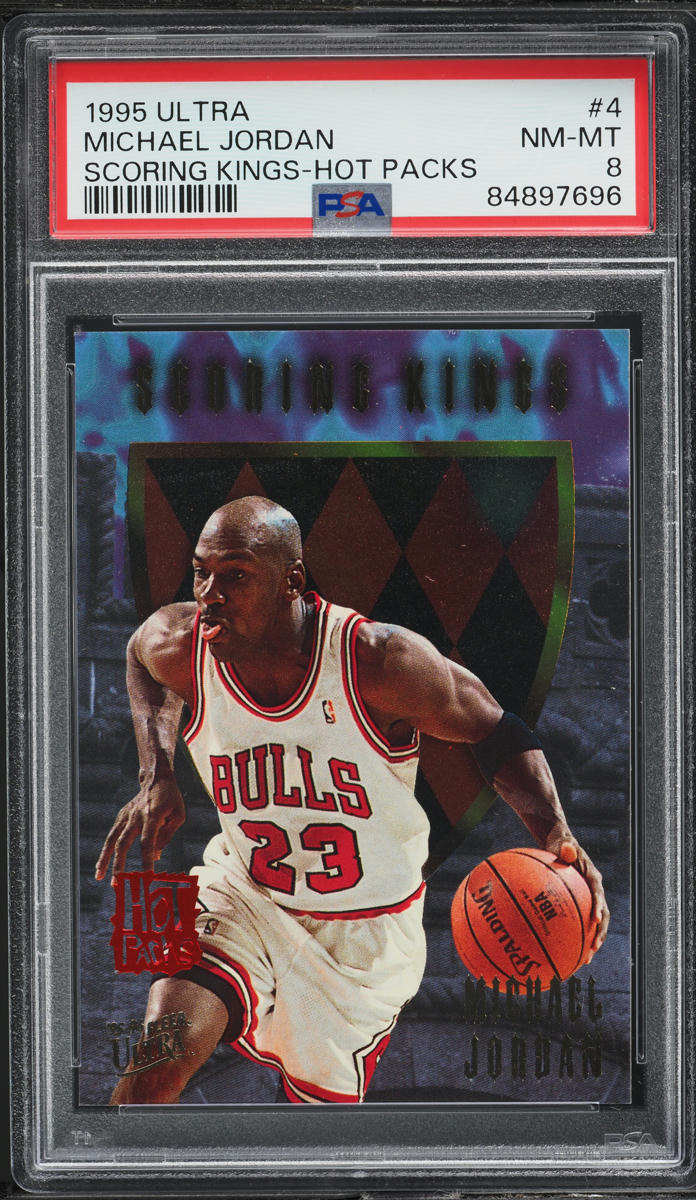 1995 Ultra Scoring Kings Hot Packs Michael Jordan #4 PSA 8 NM-MT