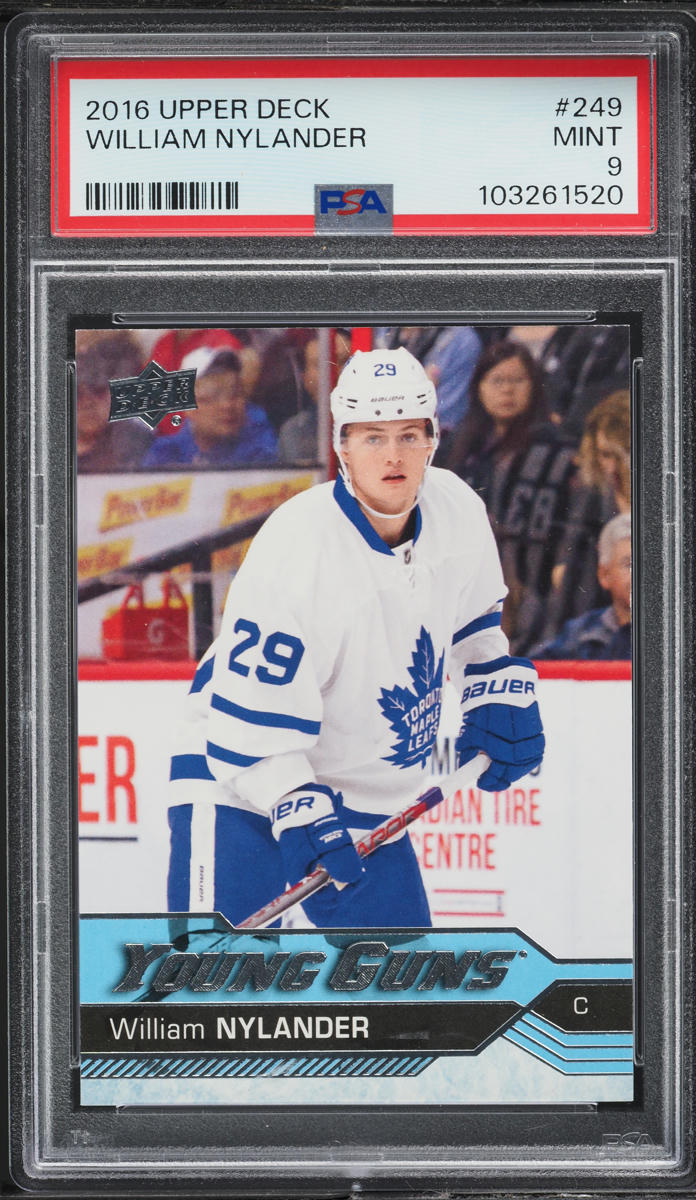 2016 Upper Deck Young Guns William Nylander ROOKIE #249 PSA 9 MINT