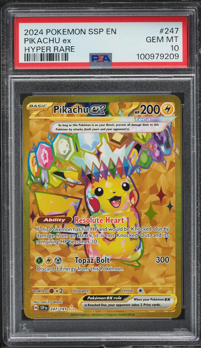 2024 rare pokemon cards 2024 Pokemon SCR En — Stellar Crown — 156 Hydrapple Ex Ultra Rare — PSA  Graded Card main image 1