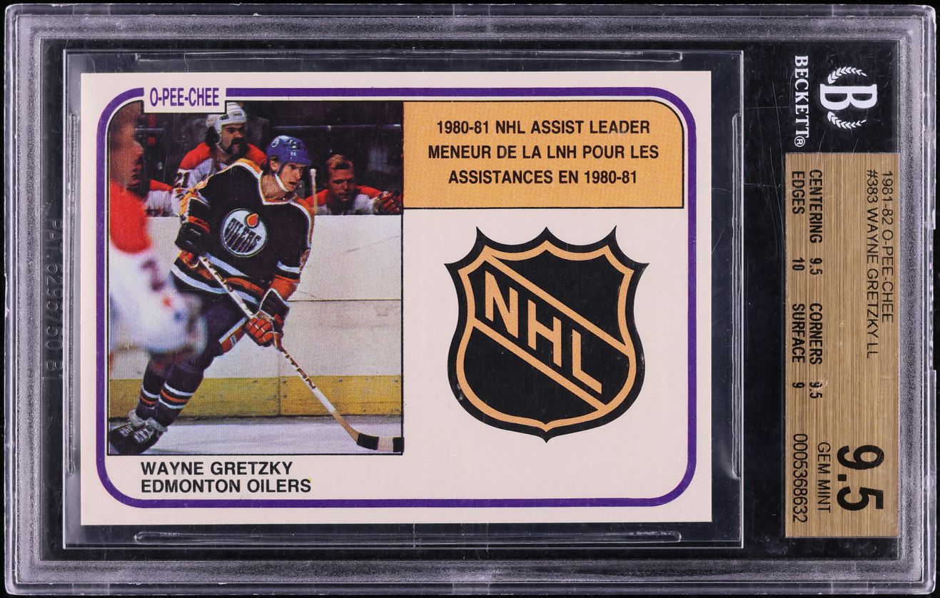 1981 O-Pee-Chee Hockey Wayne Gretzky #383 BGS 9.5 GEM MINT