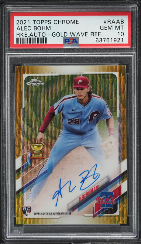 2018 Bowman Chrome Draft Alec Bohm PROSPECT #BDC-25 PSA 10 GEM
