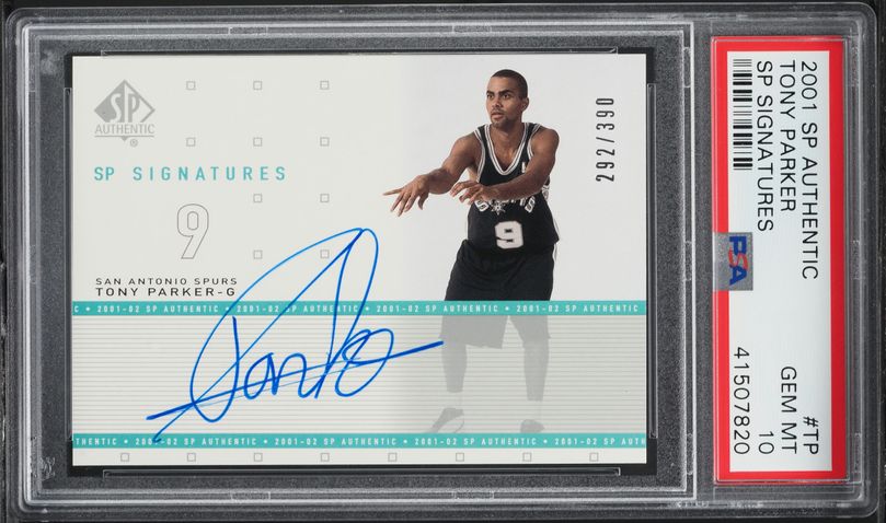 2024 Panini Mosaic Showtime Signatures Gold Tony Parker AUTO 10/10