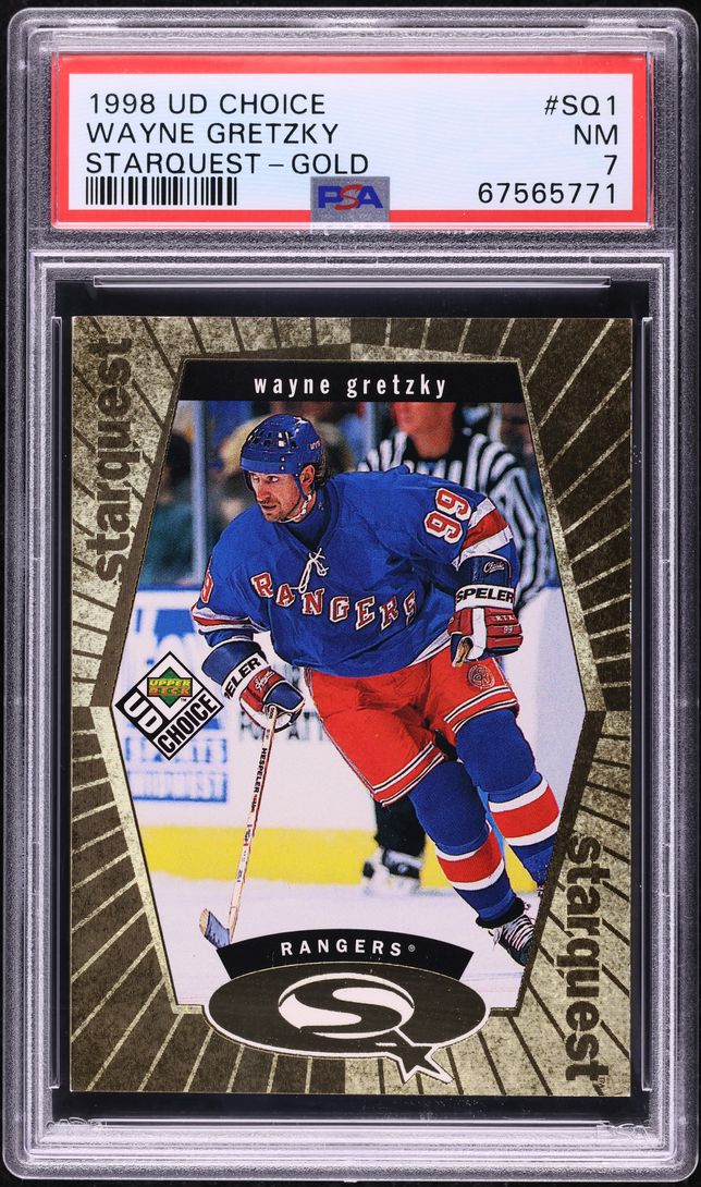 1998 Upper Deck Choice Starquest Gold Wayne Gretzky /100 #SQ1 PSA 7 NRMT