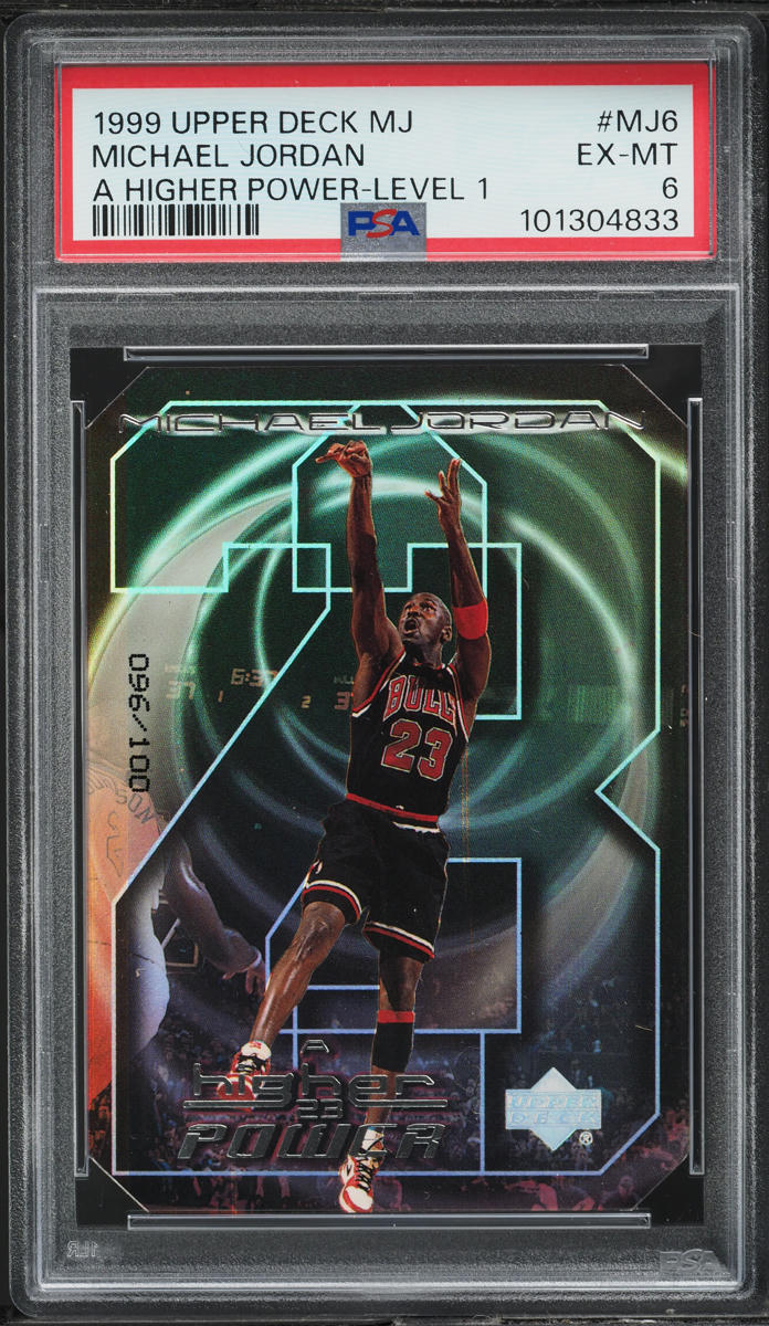 1999 UD MJ A Higher Power Level 1 Die-Cut Michael Jordan /100 #MJ6 