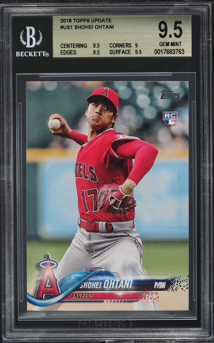 2018 Topps Update Shohei Ohtani ROOKIE #US1 BGS 9.5 GEM MINT