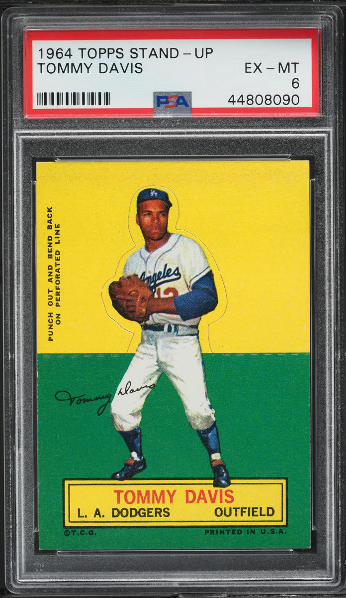 1964 Topps Stand-Up Tommy Davis PSA 6 EXMT