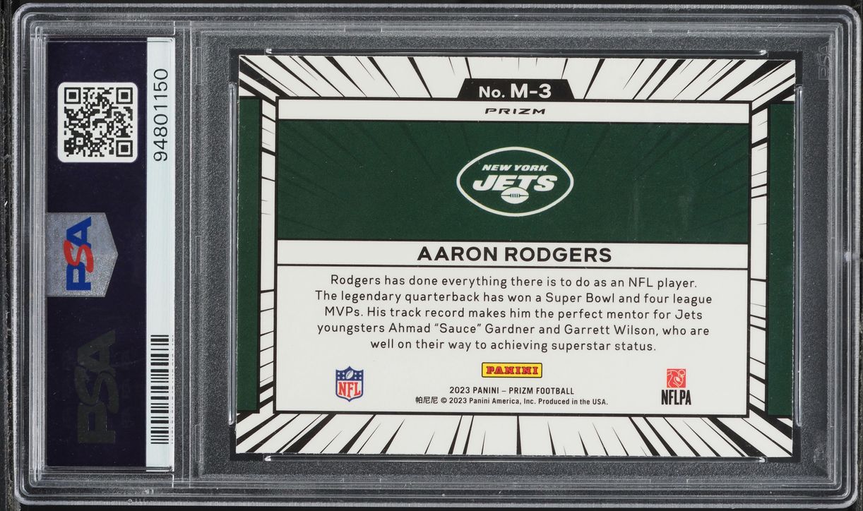 2023 Panini Prizm Manga Aaron Rodgers #M3 PSA 10 GEM MINT