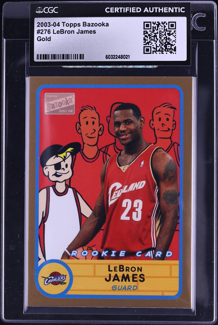 2003 Bazooka LeBron James Gold #276 Raw | Card Ladder