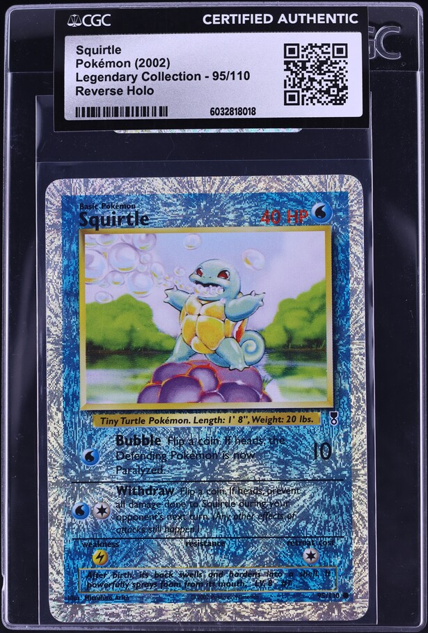 1995 squirtle pokemon card value 93/130 Pokemon - Squirtle (93) main image 1