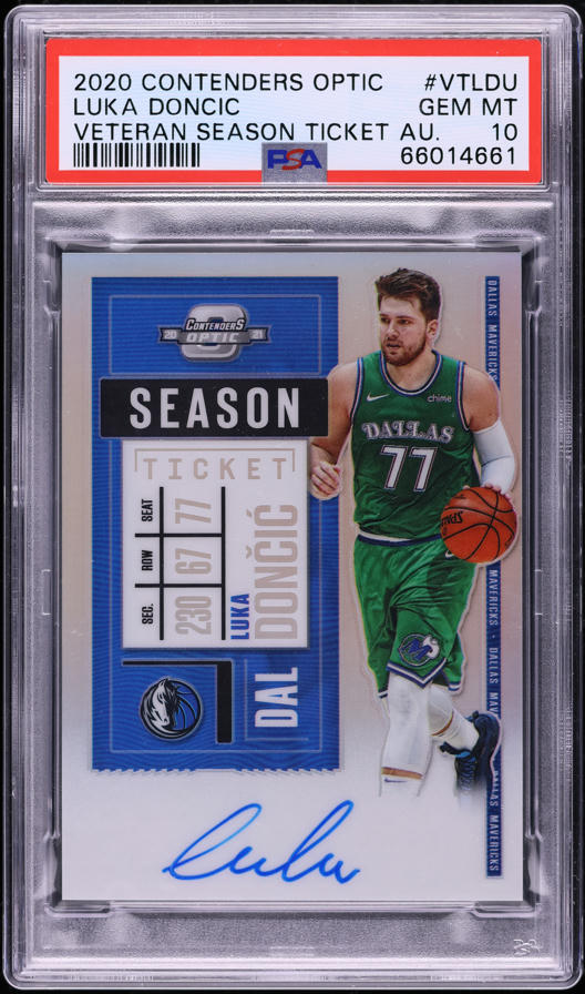 2020 Panini Contenders Optic Veteran Season Ticket Luka Doncic
