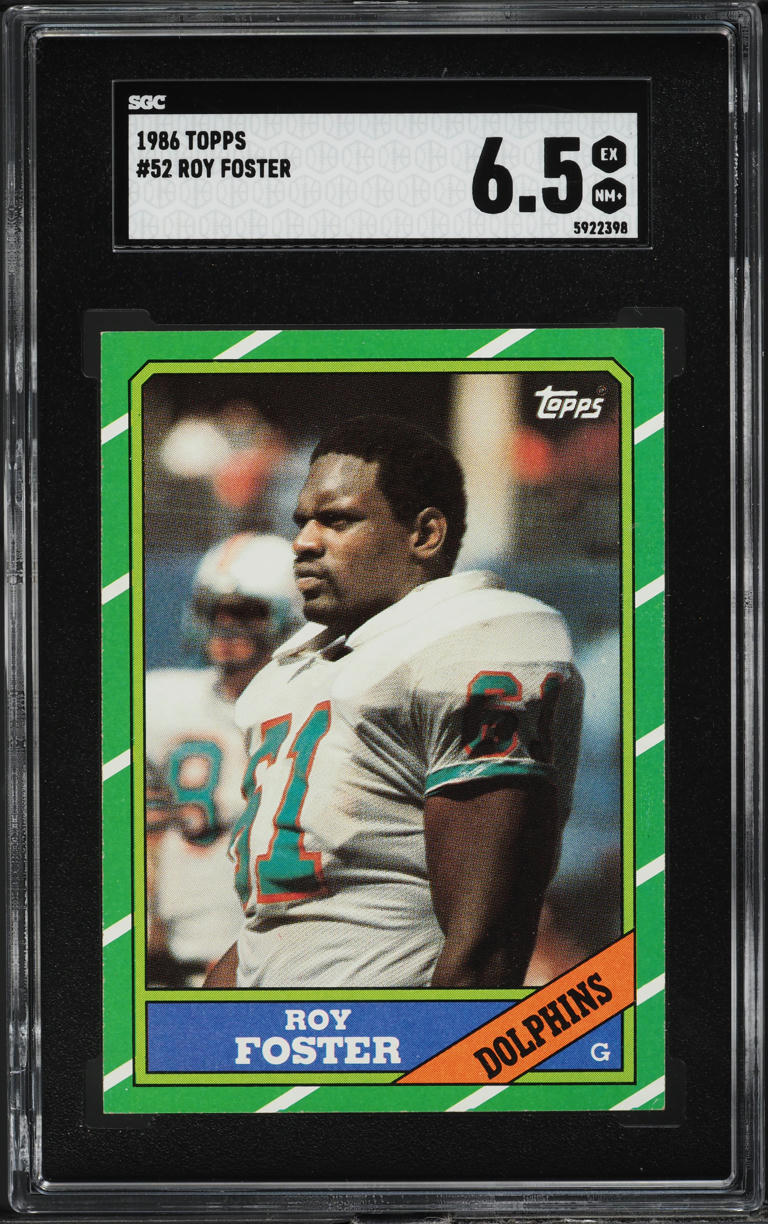 1986 Topps Football Roy Foster #52 SGC 6.5 EXMT+