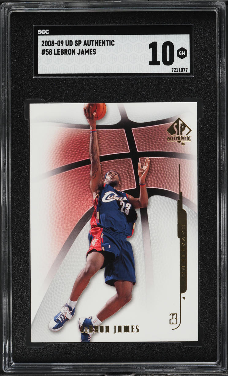 2008 SP Authentic LeBron James #58 SGC 10 GEM MINT
