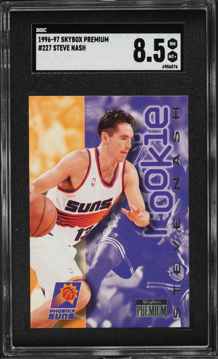 1996 Skybox Premium Steve Nash ROOKIE #227 SGC 8.5 NM-MT+