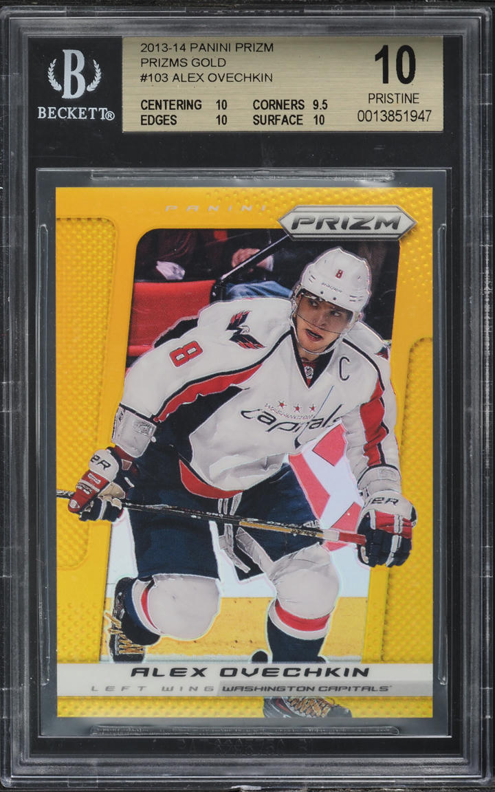 2013 Panini Prizm Gold Alex Ovechkin 1/10 #103 BGS 10 PRISTINE