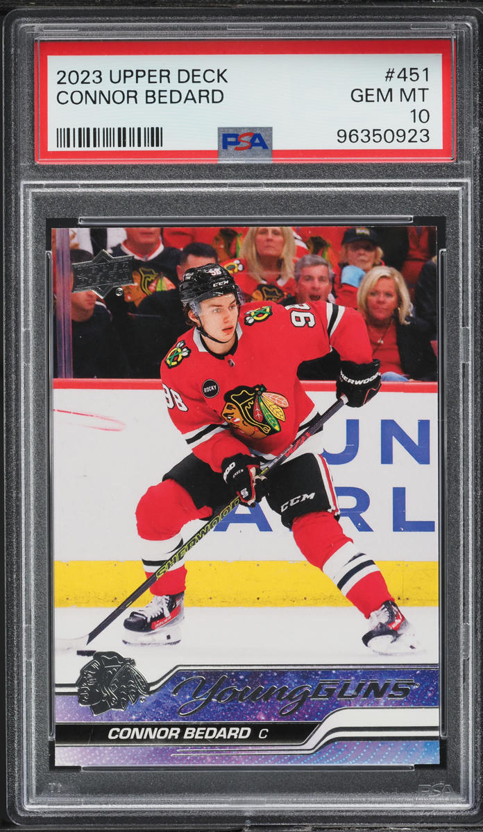 2023 Upper Deck Young Guns Connor Bedard ROOKIE #451 PSA 10 GEM MINT