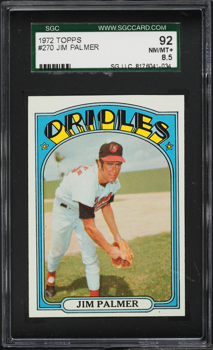 1972 Topps Jim Palmer #270 SGC 8.5 NM-MT+