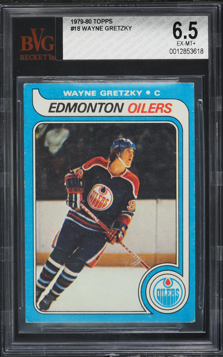 1979 Topps Hockey Wayne Gretzky ROOKIE #18 BVG 6.5 EXMT+