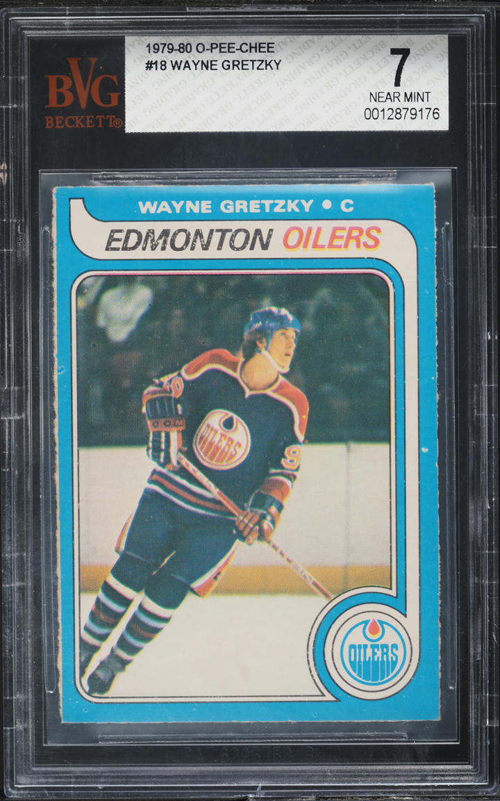 1979 O-Pee-Chee Hockey Wayne Gretzky ROOKIE #18 BVG 7 NRMT