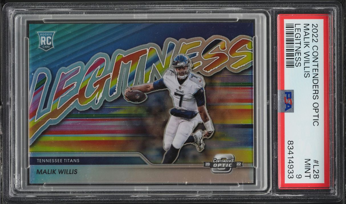 2022 Panini Contenders Optic Legitness Malik Willis ROOKIE #L28 PSA 9 MINT