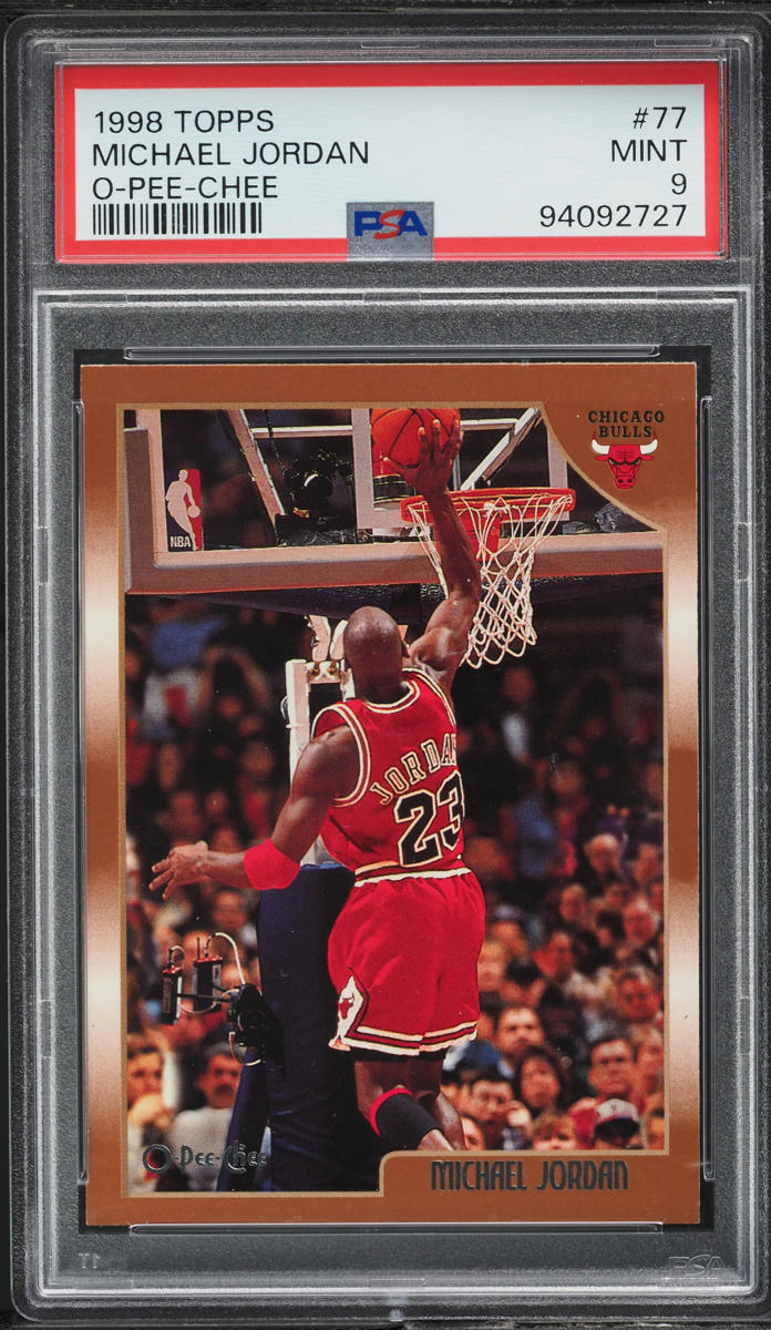 1998 Topps O-Pee-Chee Michael Jordan #77 PSA 9 MINT