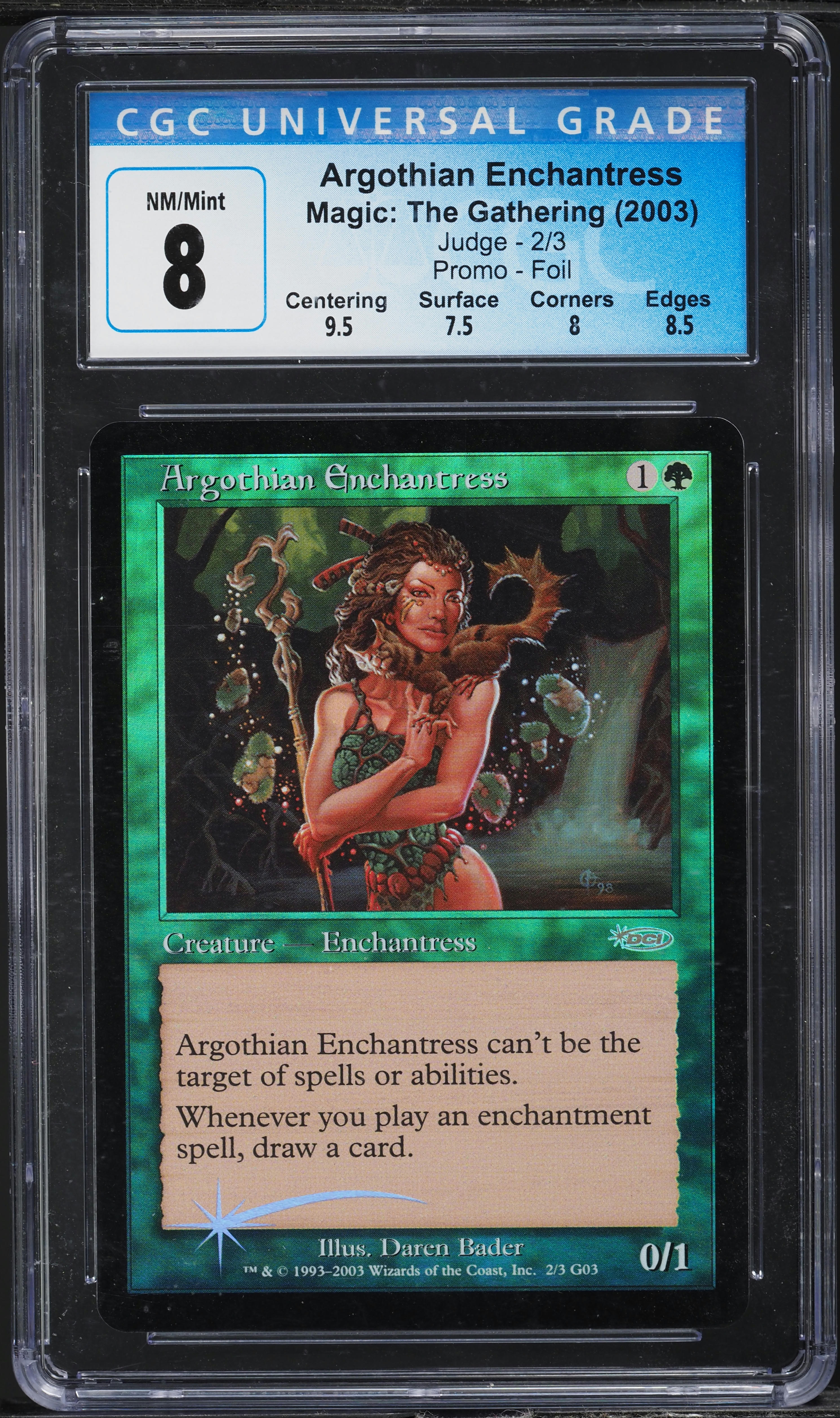 ジャッジFoil アルゴスの女魔術師/Argothian Enchantress ジャッジFoil アルゴスの女魔術師/Argothian Enchantress 【公式通販】