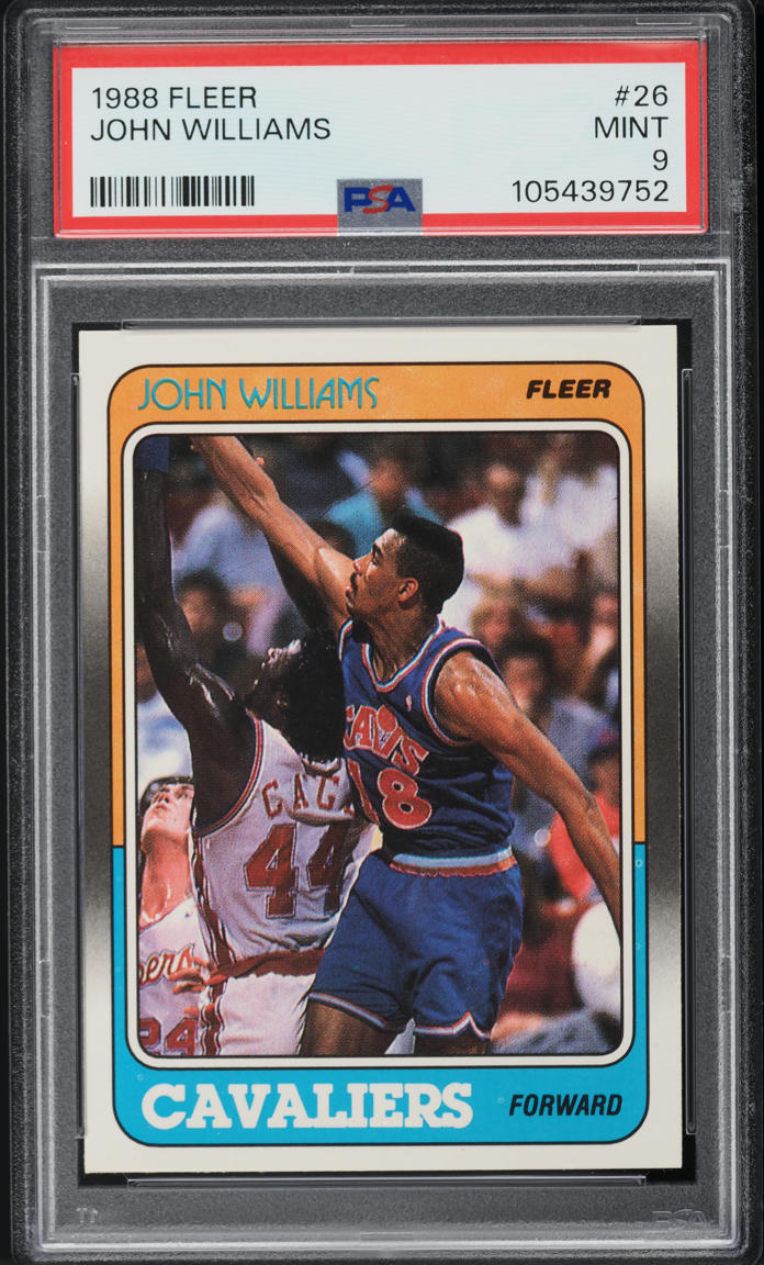 1988 Fleer Basketball John Williams #26 PSA 9 MINT