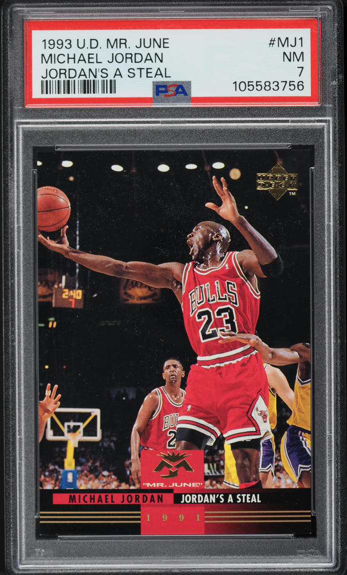 1993 Upper Deck Mr. June Jordan's A Steal Michael Jordan #MJ1 PSA 7 NRMT