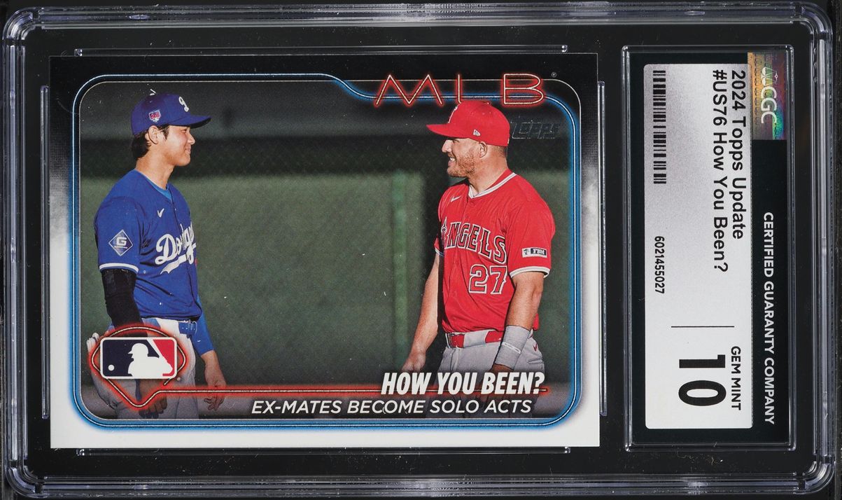 2024 Topps Update How You Been? Shohei Ohtani Mike Trout #US76 CGC 