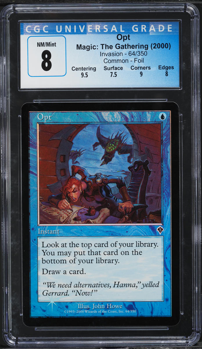 2000 Magic The Gathering MTG Invasion Foil Opt #64 CGC 8 NM-MT