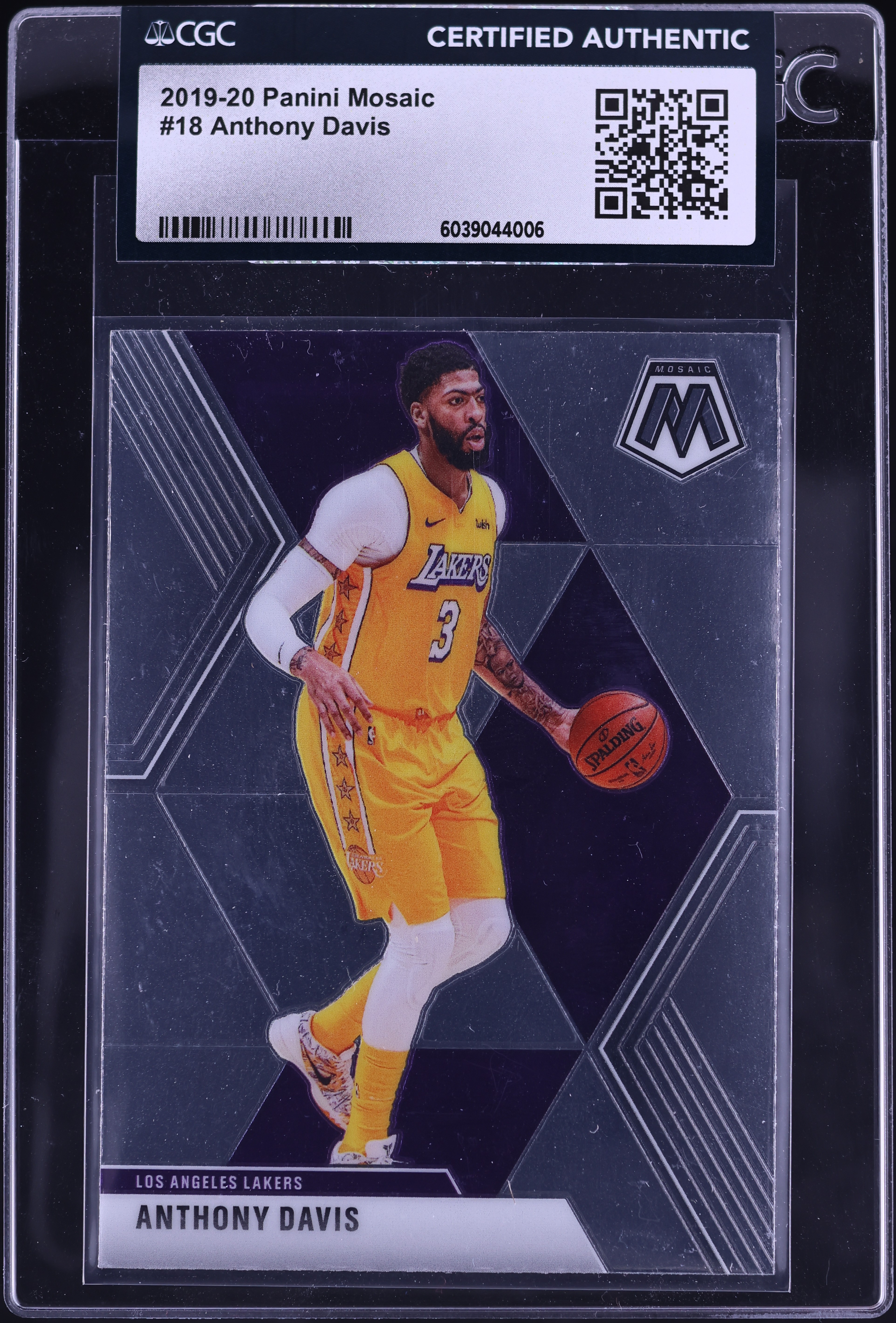 2019 Panini Mosaic Anthony Davis #18 CGC AUTH on Fanatics Collect