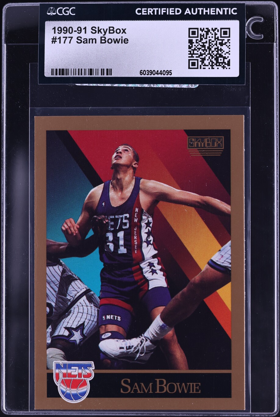 1990 Skybox Basketball Sam Bowie #177 CGC AUTH