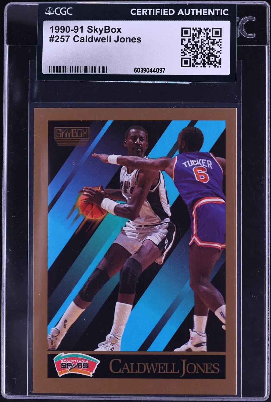 1990 Skybox Basketball Caldwell Jones #257 CGC AUTH