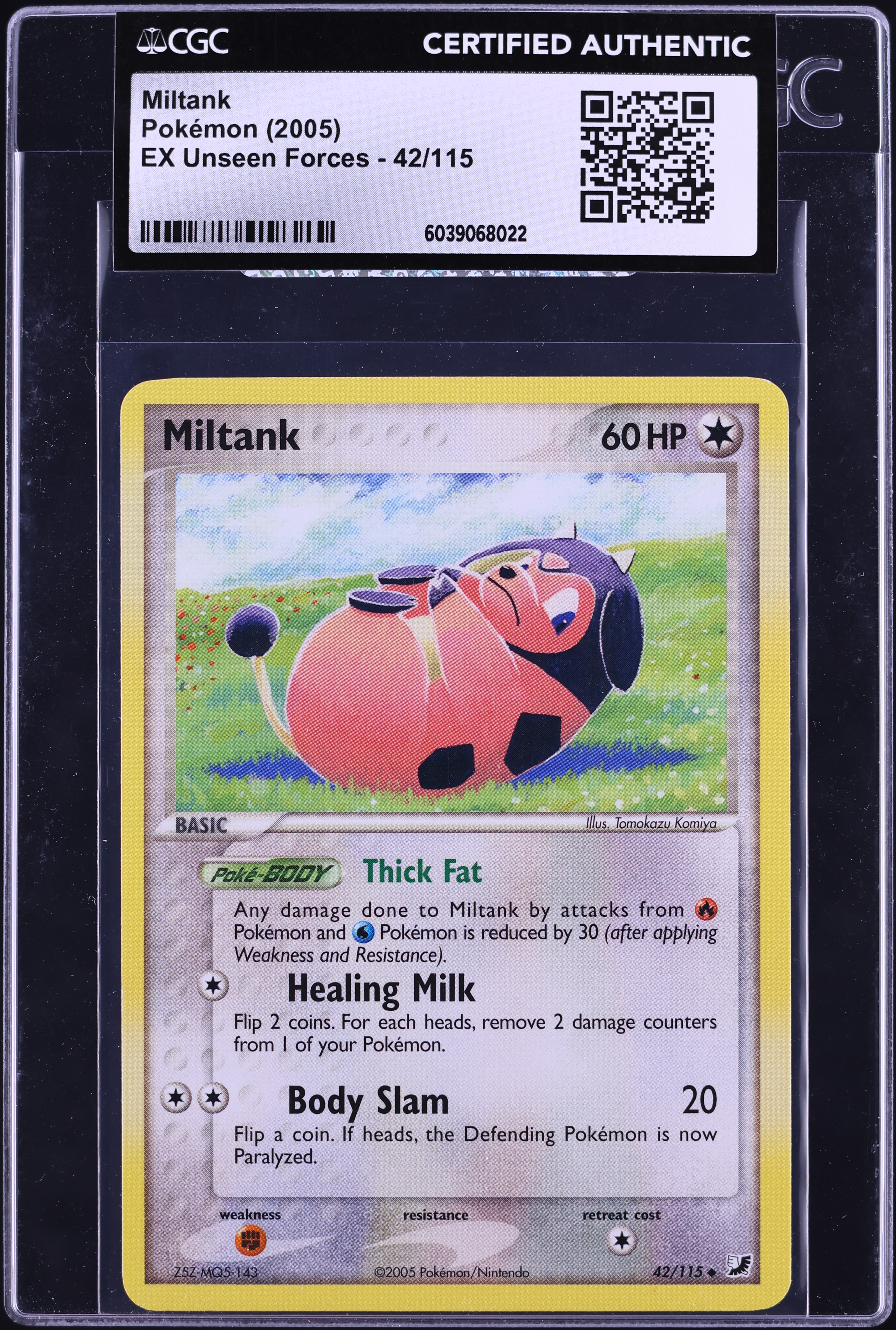 2005 Pokemon EX Unseen Forces Miltank #42 CGC AUTH on Fanatics Collect 2005 Pokemon EX Unseen Forces Miltank #42 CGC AUTH on Fanatics Collect