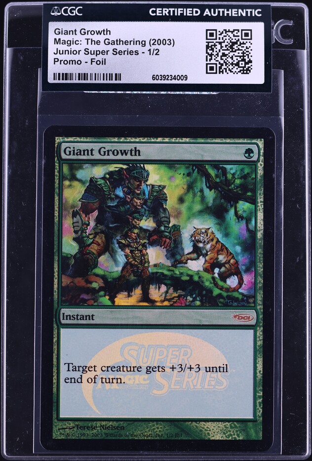 1993 Magic The Gathering MTG Alpha Giant Growth PSA 9 MINT on