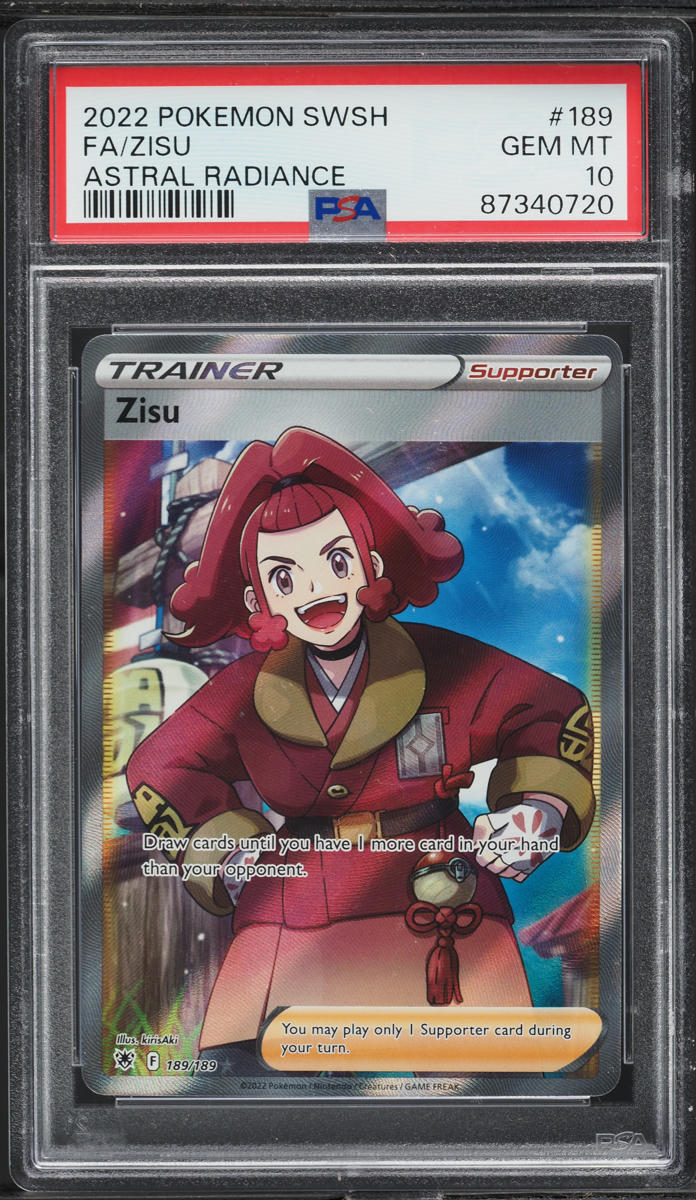 2022 Pokemon Sword & Shield Astral Radiance Zisu #189 PSA 10 GEM MINT