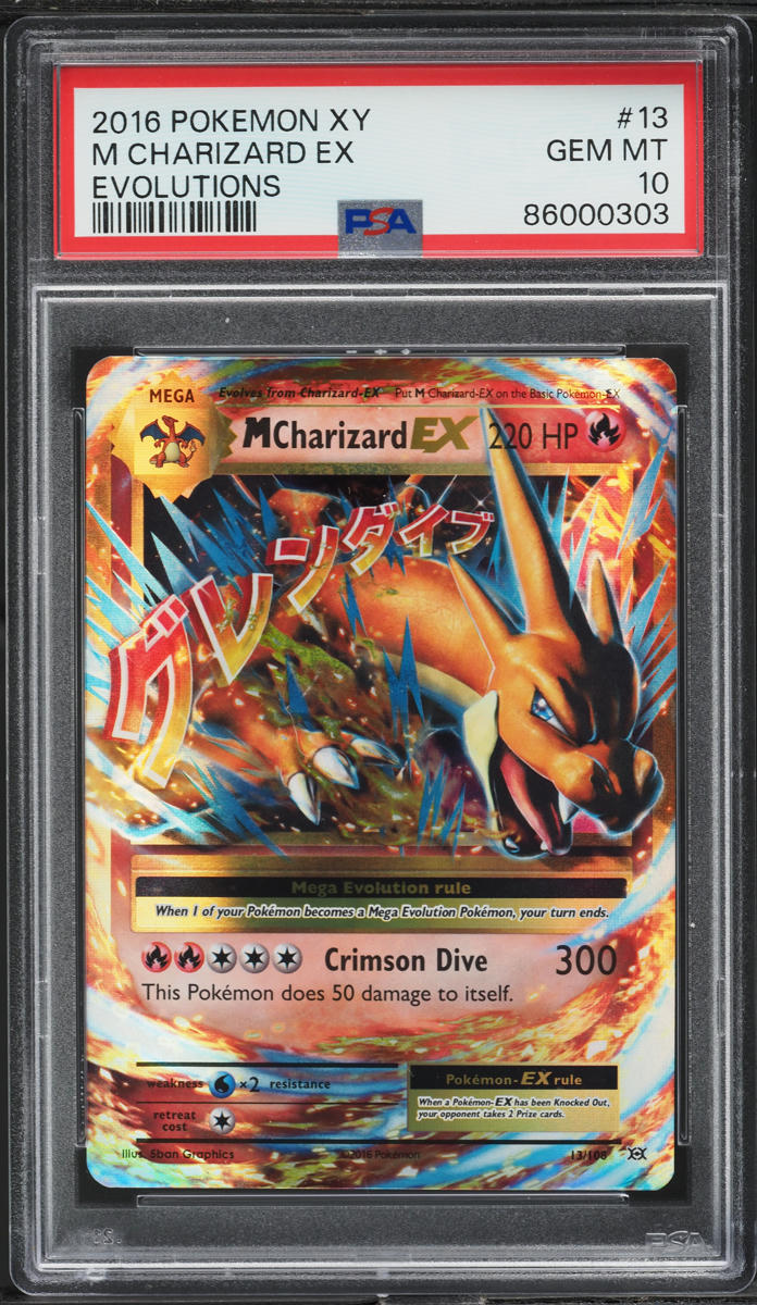 2016 Pokemon XY Evolutions M Charizard EX #13 PSA 10 GEM MINT on