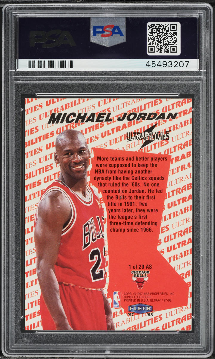 1997 Ultra Ultrabilities All-Star Michael Jordan #1 PSA 10 GEM MINT