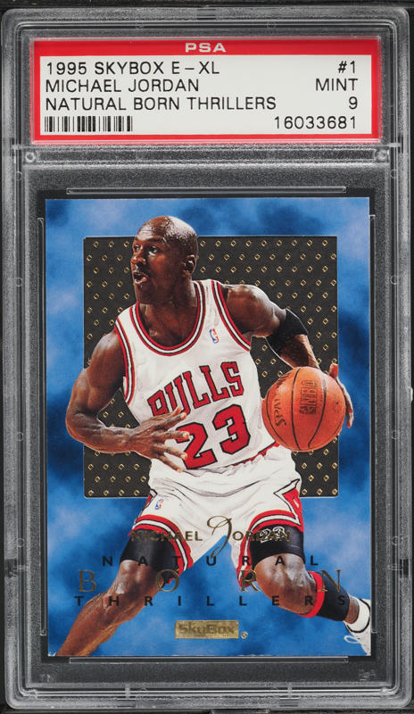 1995 Skybox E-XL Natural Born Thrillers Michael Jordan #1 PSA 9