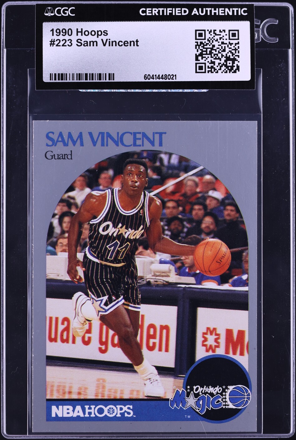 1990 Hoops Sam Vincent #223 CGC AUTH