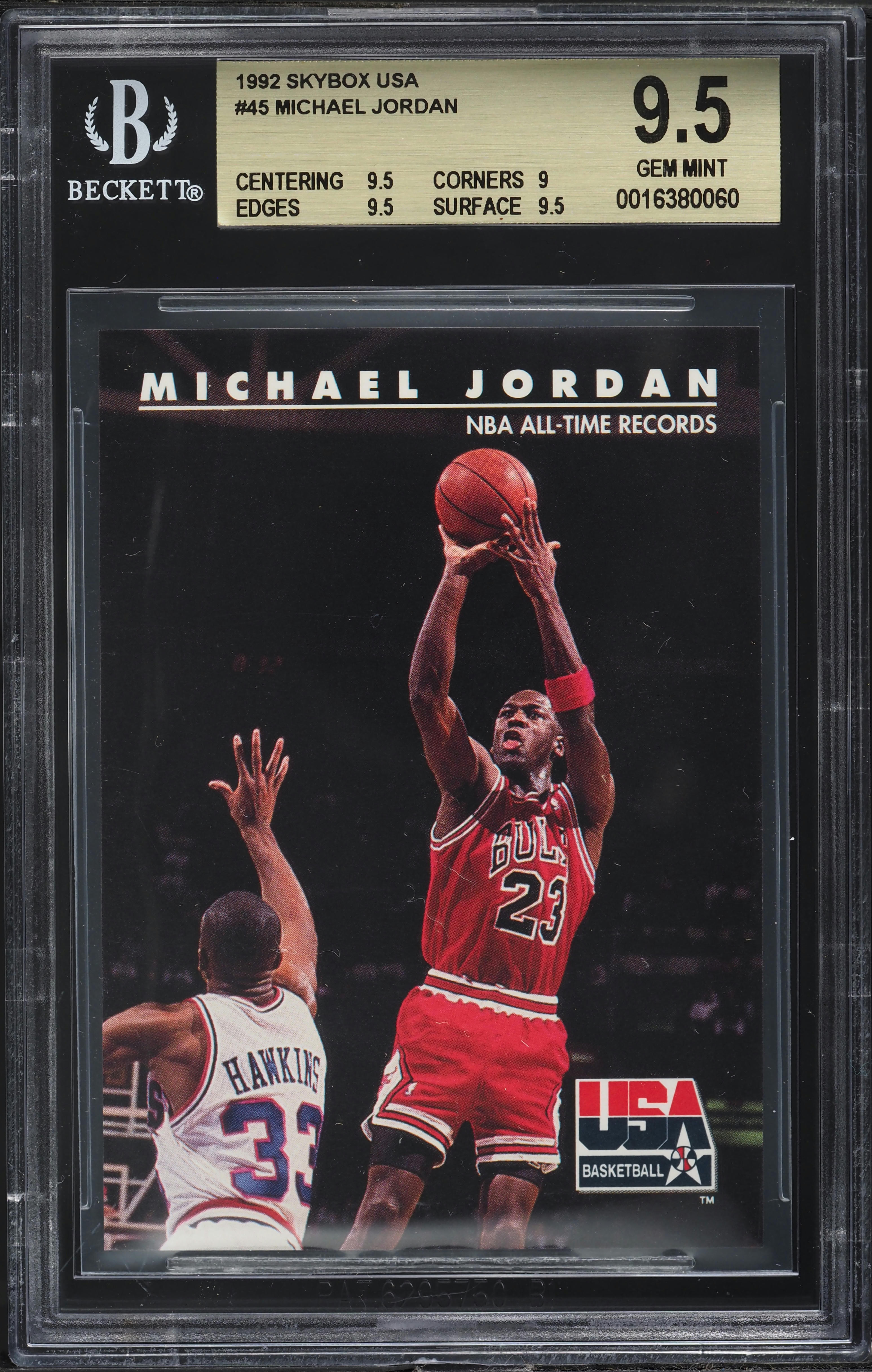 1992 Skybox USA Michael Jordan #45 BGS 9.5 GEM MINT on Fanatics