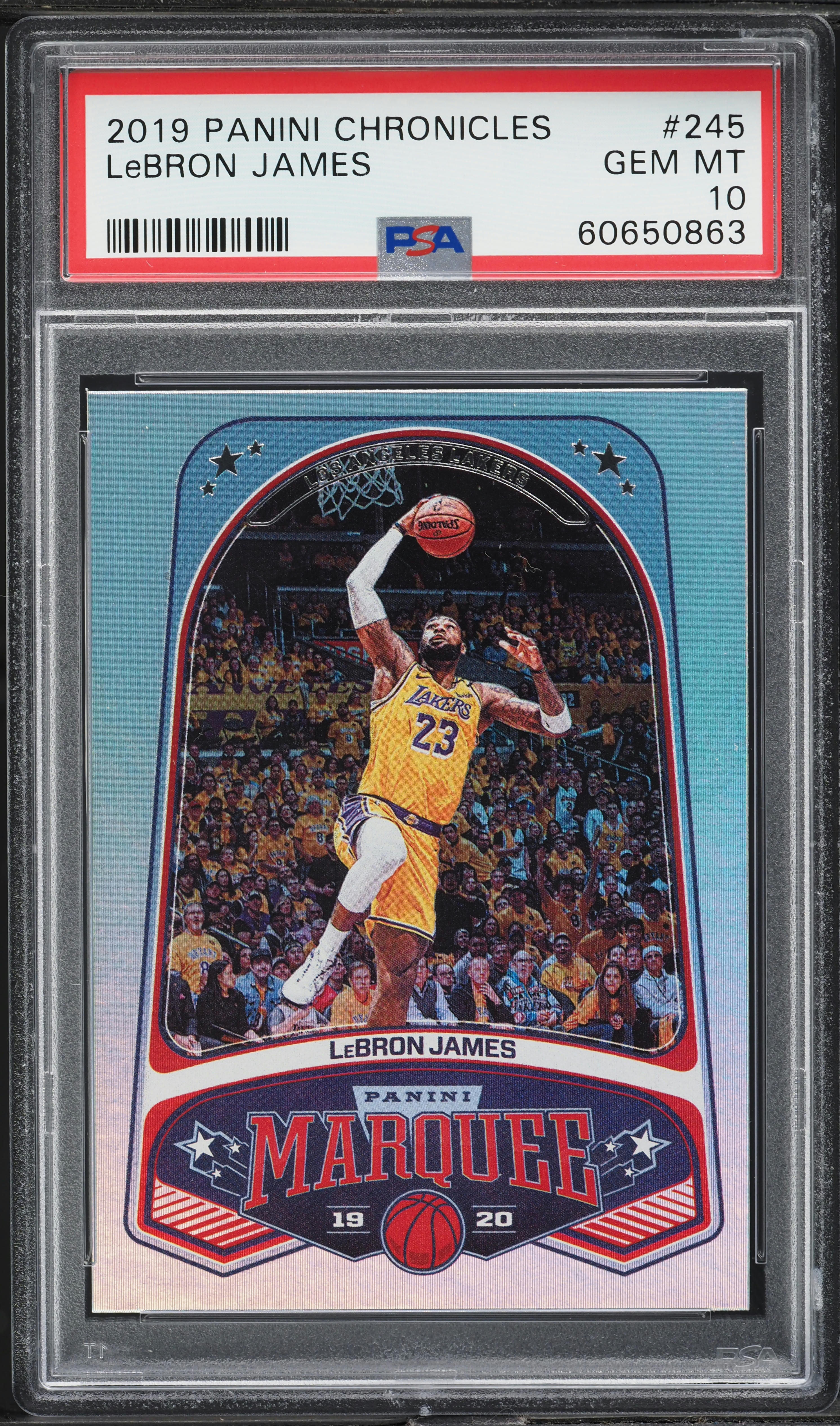 2019 Panini Chronicles Marquee LeBron James #245 PSA 10 GEM MINT
