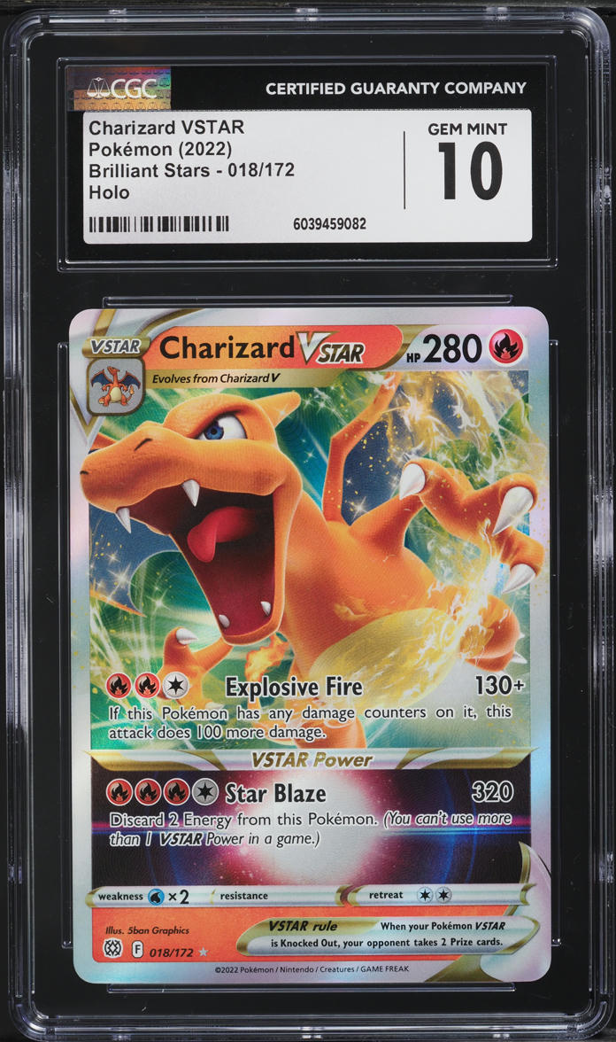 pokemon tcg brilliant stars 018 172 charizard vstar card 018/172 - Charizard VSTAR