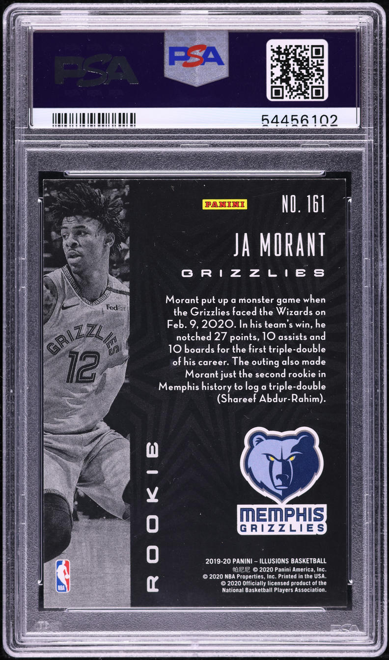 2019 Panini Illusions Ja Morant ROOKIE #161 PSA 9 MINT on Fanatics