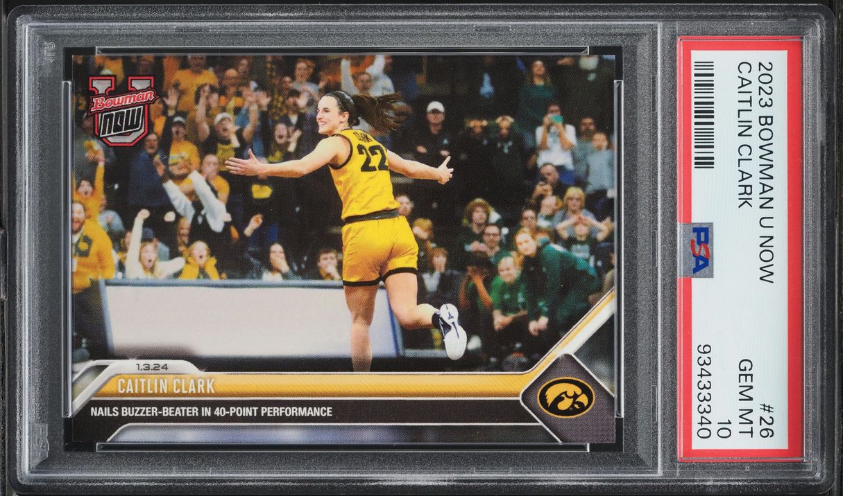 2023 Bowman U Now Caitlin Clark ROOKIE #26 PSA 10 GEM MINT