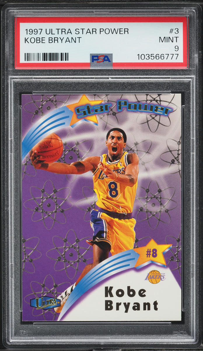 1997 Ultra Star Power Kobe Bryant #3 PSA 9 MINT on Fanatics Collect